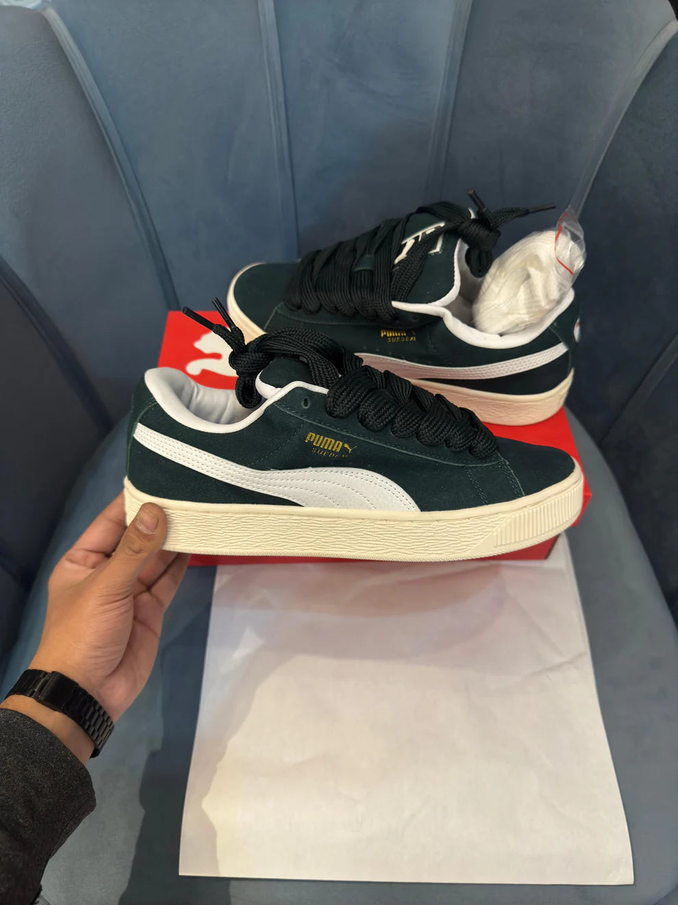 PUMA ''CLASSIC XL SUEDE DARK GREEN''