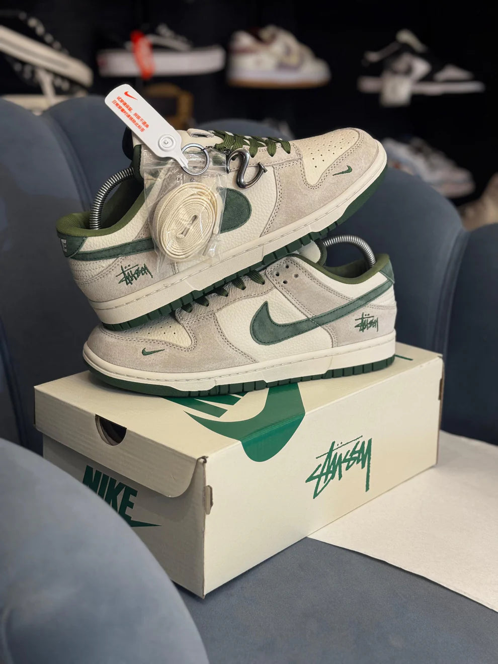 NIKE ''SB DUNK STUSSY GREEN S''